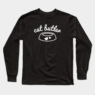 Cat Butler (Black) Long Sleeve T-Shirt